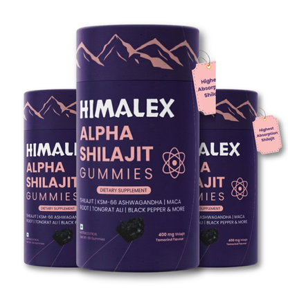 HimalexAlpha Shilajit Gummies (Pack of 3)